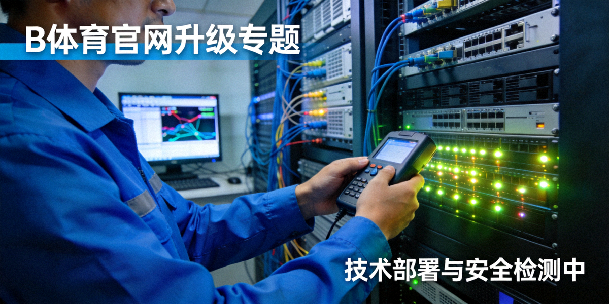 B体育官网升级专题报道配图 - 技术人员正在进行服务器部署与安全检测