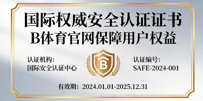 国际权威安全认证证书展示 - B体育官网保障用户权益